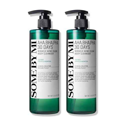 SOME BY MI AHA BHA PHA 30 Days Miracle Acne Clear Body Cleanser ? Pack of 2 ? Daily Exfoliating Tea Tree & Salicylic Acid Acne Body Wash ? Deep Cleanses Sebum, Oil & Impurities ? Korean Skin Care