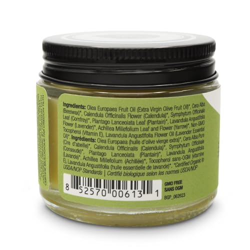 All Good Goop Organic Skin Care Recovery Balm - All Purpose Ointment w/Calendula, Lavender, Beeswax - Chafing Cream, Dry Skin Salve, Cracking Lip Moisturizer - Soothes, Hydrates & Calms - 2oz