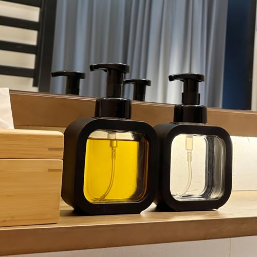 Foaming Soap Dispenser 300ml Refillable with 8 Waterproof Labels