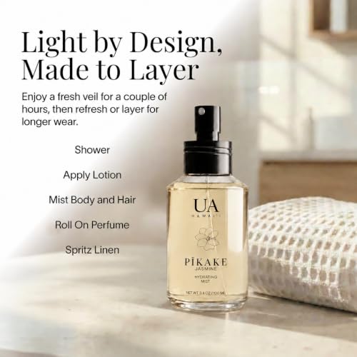 Ua Body Hawai'i Pikake Jasmine Body & Hair Mist with Bergamot & Citrus - 3.4 oz