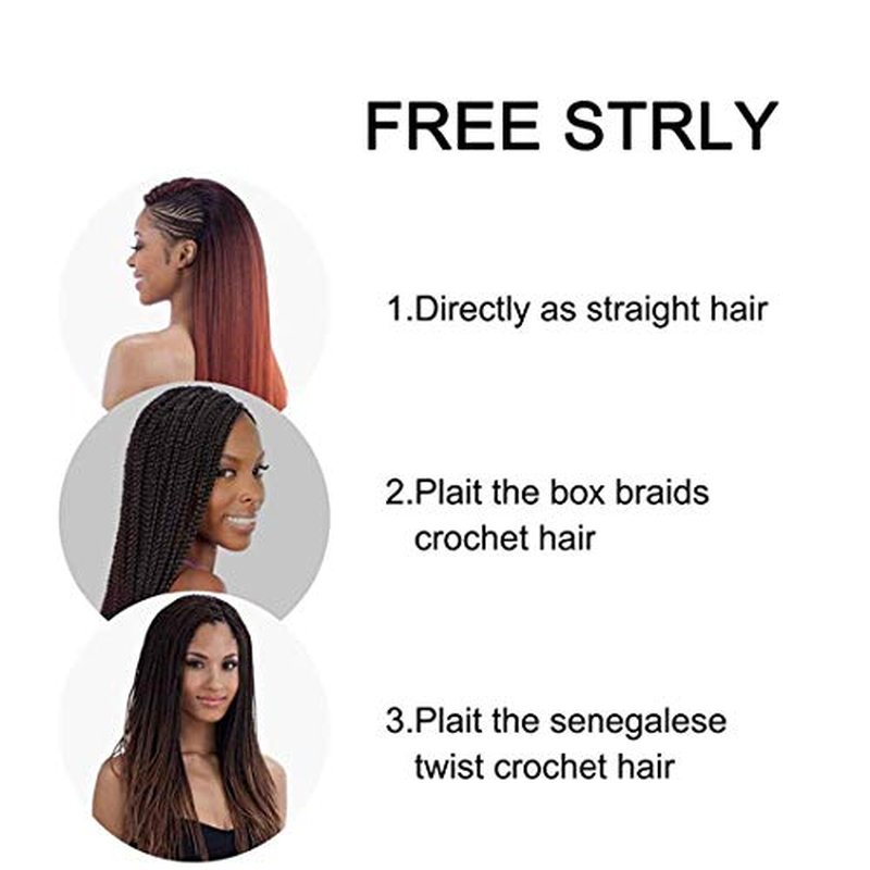 Liang Dian 22-Inch Pre-Stretched Braiding Hair - 6 Packs