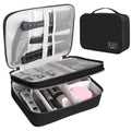 AIHOPESTO Barber Case Double-Layer Clipper Bag for Clippers & Accessories - Black