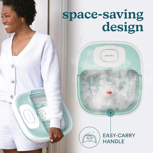 HoMedics Smart Space Elite Footbath with Heat Boost & Bubble Massage