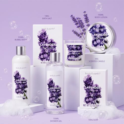 Lavender Spa Gift Set for Women – Bath & Body Kit