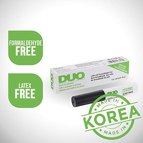 DUO Clear Brush-On False Eyelash Adhesive - Waterproof, 0.18oz