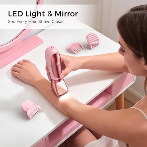 2-in-1 Electric Bikini Trimmer for Women, IPX7 Waterproof