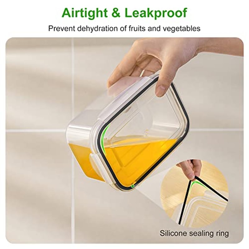 Freshmage 5-Pack Produce Container Set with Colander - Leakproof