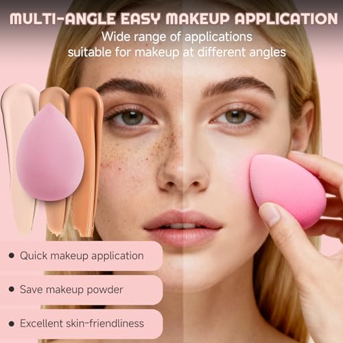 70Pcs Makeup Brushes Set, Pink Professional Makeup Brush Set Multi-functional Makeup Brush Kit, Eye and Face Makeup Brushes & Tools, Premium Synthetic Facial Makeup Accessories