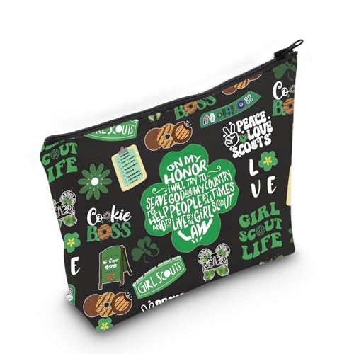 POFULL Girl Troop Leader Cosmetic Bag Adventure Lover Squad Gift