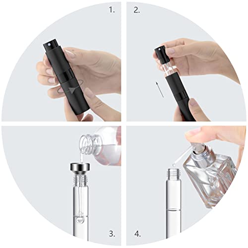 Lil Ray 8ml Portable Mini Perfume Atomizer - Refillable Travel Spray Bottle