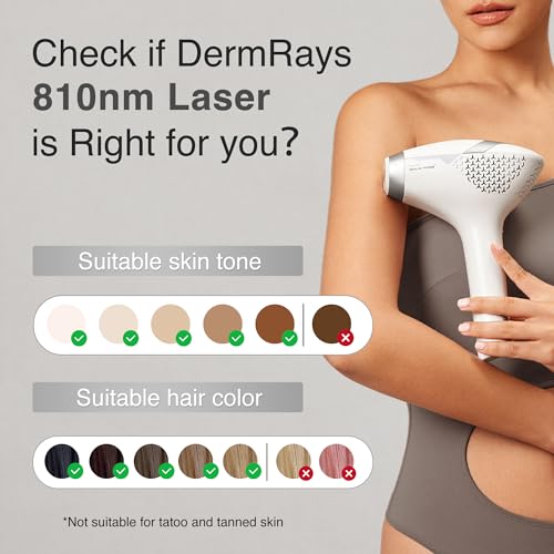 Diode Laser Hair Removal Device for Men & Women V8S 27J Silver/White