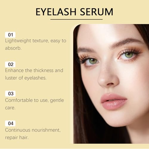 Lash Serum for Longer Looking Lashes - Eyelash Care to Strengthen & Thicken - Volumizing & Lengthening Formula for Full, Healthy Eyelashes - Daily Nourishing Care, 3ml