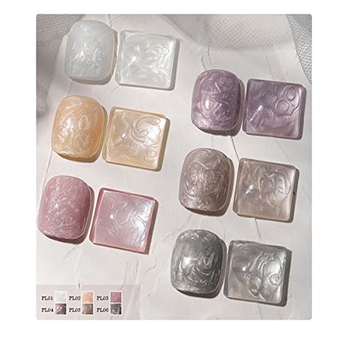 VERONNI Pearl Gel Nail Polish Kit - 6Pcs Soak-Off Gel Set