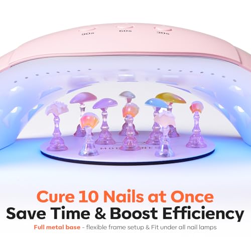 Modelones Magnetic Nail Stand with 200 Tabs Press On Nail Holder