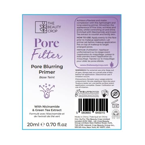 The Beauty Crop PoreFilter Pore Blurring Primer - Soft-Focus, Shine-Free Primer - 20 ml