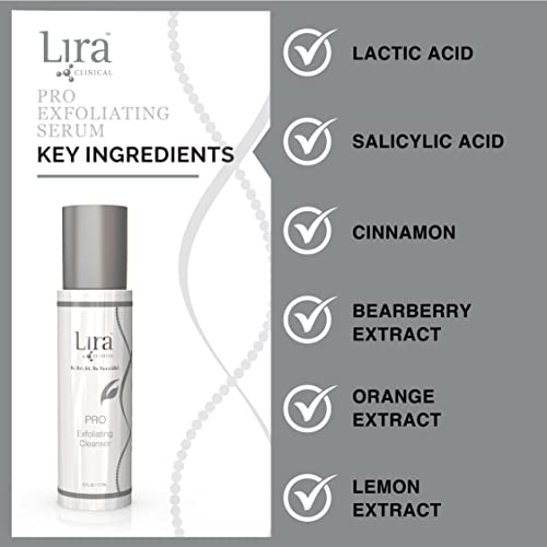 Lira Clinical- PRO Exfoliating Cleanser with Salicylic Acid for Acne Prone or Aging Skin (6 Ounce)