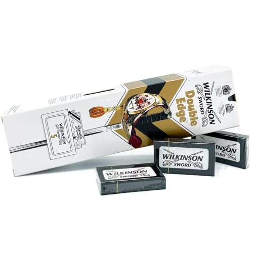 Wilkinson Sword Classic Double Edge (DE) Razorblades - 100 Blades - Packaging May Vary