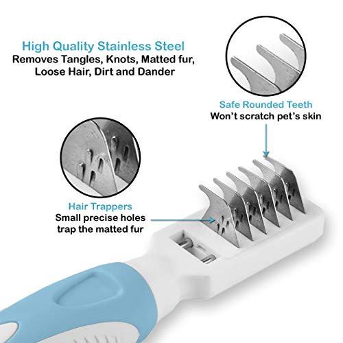 Pets First Pet Mat Remover - Dematting Comb for Dogs & Cats