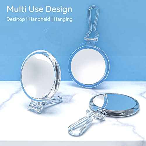 B Beauty Planet 30X Magnifying Mirror for Travel with Handle, Double-Sided 1X/30X Magnification Hand Mirror for Makeup,Travel Mirror for Desk 5 Inches