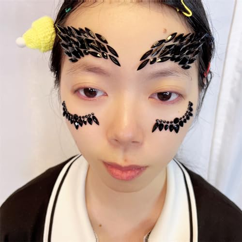 Festival Face Gems Rhinestone Stickers - Reusable Body Jewels