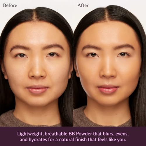 Subtl Beauty BB Powder + Dual-Ended Face Brush ? Light 2W, 6.3g ? Talc-Free Powder Foundation with Buildable Coverage, Skin-Like Finish, Hydrating Formula, Travel-Friendly Brush