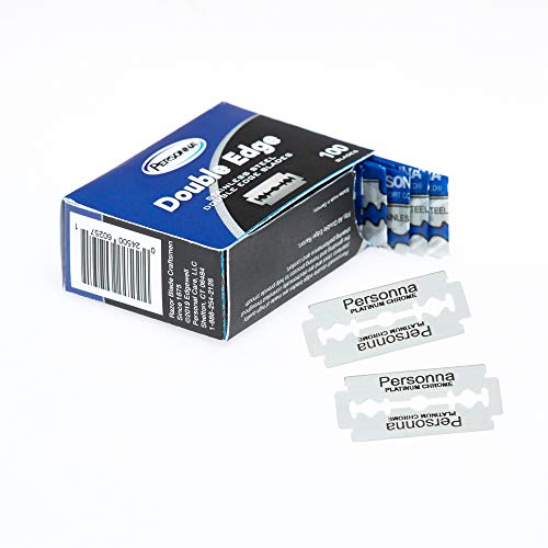 Personna Double Edge Razor Blades, 100 Count