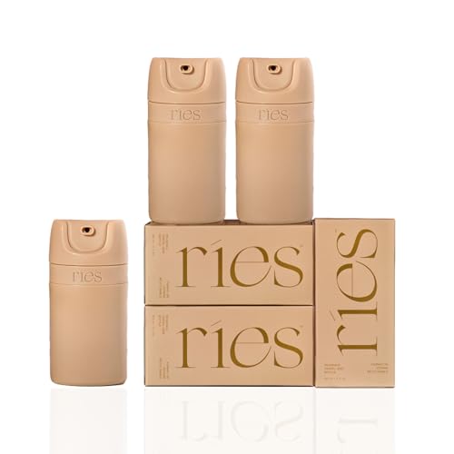 RIES Refillable Travel Toiletry Bottles Set - TSA Approved, Leak Proof