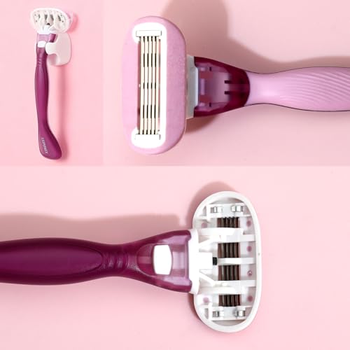 Women's 2-in-1 Pre-Shave Scrub & Shaving Cream Kit with Razor & Aftercare