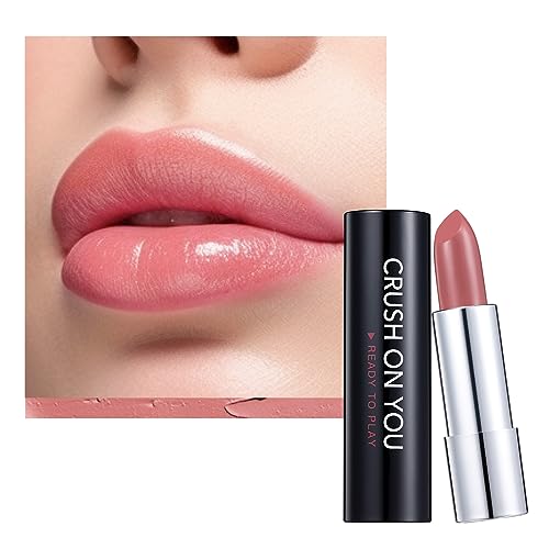 READY TO SHINE Matte Lipstick for Women, Satin Finish, Frosty Rose with Tangerine Undertones Lip Color, Vegan, Smooth Sheer Moisturizing, CRUSH ON YOU 301 Take My Breath Away