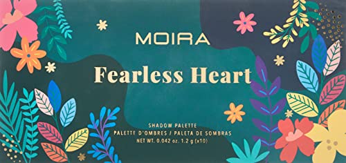 Moira Fearless Heart Eye Shadow Palette - 10 Pigmented Mattes & Shimmers