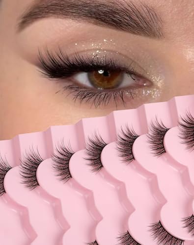 Adious Half Lashes - Cat Eye Wispy False Eyelashes