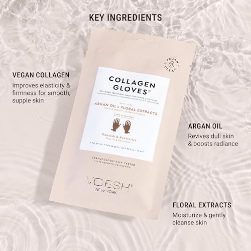VOESH Collagen & Argan Oil Hand Mask Gloves - Hydrating K-Beauty Care