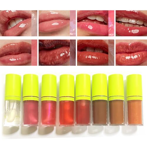 Vegan Lip Oil Moisturizing Plumping Lip Gloss for Dry Lips