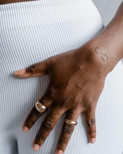 Infinity Symbol Temporary Tattoos – 24 Waterproof Inspirational Transfers