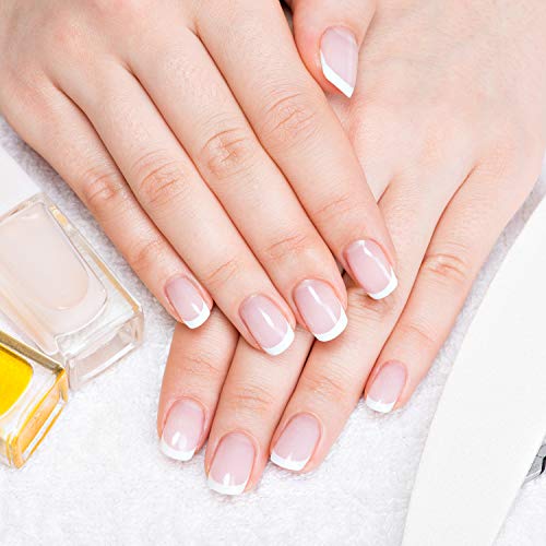 Blulu 2-in-1 White Nail Whitening Pencils with Cuticle Pusher - 6 Pack