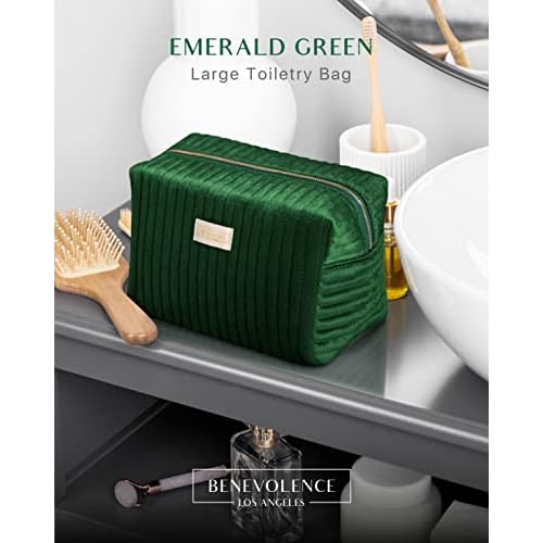 Benevolence LA Emerald Travel Jewelry Box & Large Toiletry Bag, Featured in Oprah's Favorite Things | Gifts For Her