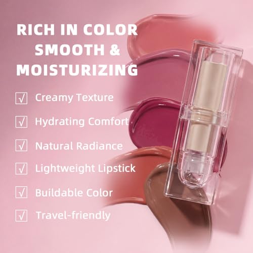 Pink Nude Hydrating Satin Lipstick with Vitamin E