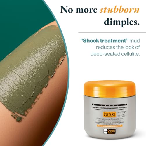 Guam Anti-Cellulite Body Wrap for Thighs & Legs - Max Strength Seaweed Mud