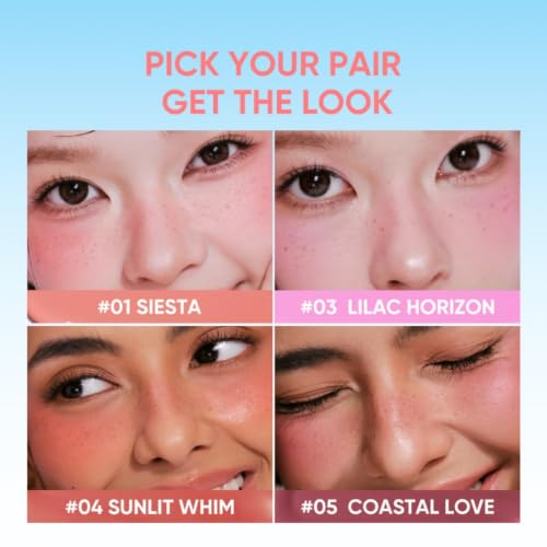 Judydoll 2-in-1 Freckle Stamp & Blush Duo, Natural Sun-Kissed