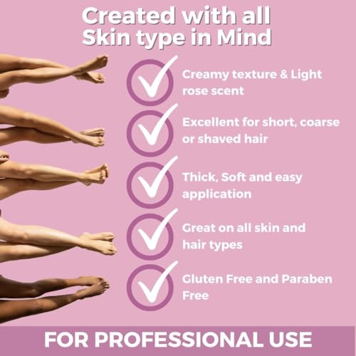 Cirepil - Escential Rose 800g / 28.22 oz Hard Wax Beads Bag - Creamy Rose Scented Wax for Face, Bikini & Body - All-Purpose Formula with Beeswax - Low Temp Refill Bag