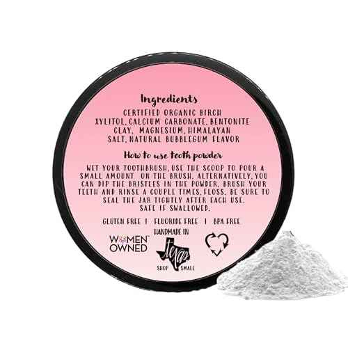 Simply Sooney Remineralizing Vegan Mineral Tooth Powder I Bubblegum Formula for Kids I Natural Whitening I Stronger Teeth 1.5oz (1.5 oz jar)