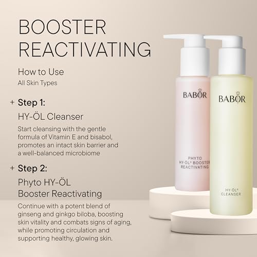 BABOR Phyto HY-OL Booster Facial Cleanser ? Hydrating, Reactivating, Calming & Balancing Formulas for Dry, Sensitive & Oily Skin, 100ml