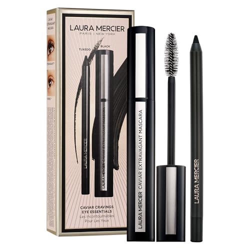 Laura Mercier Caviar Tightline Eyeliner: Long Lasting Color, Crease-proof, Waterproof, Gel-like Hydrating Formula, Perfect for Tightline, Lash Line + Waterline, Holiday Gift Set
