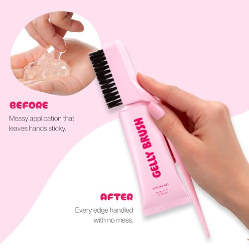 Gelly Brush 3-in-1 Hair Styling Tool with Pro-Hold Gel