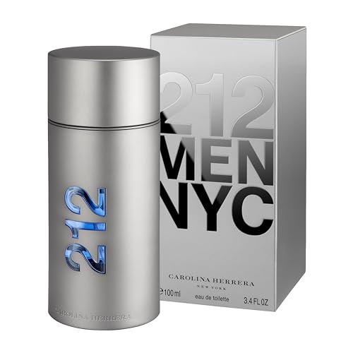 Carolina Herrera 212 Eau De Toilette Spray for Men, 3.4 oz