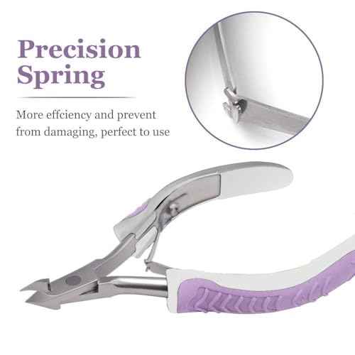 IVON Non-Slip Cuticle Trimmer, Professional Stainless Steel Cuticle Cutter