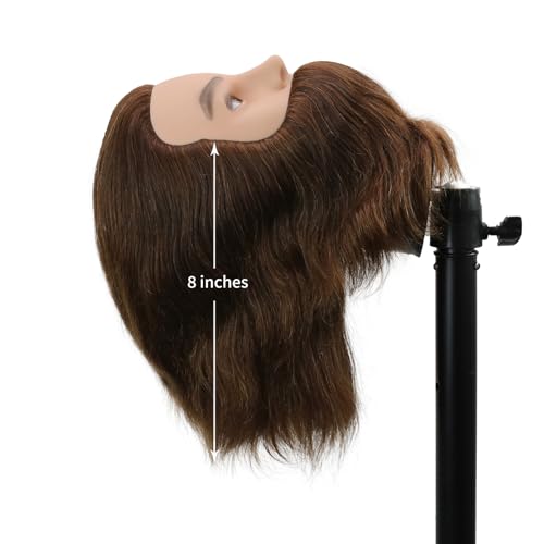 Male Mannequin Head 100% Human Hair Barber Training