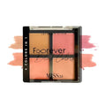 MISS2M 4-in-1 Waterproof Blush Palette - 24hr Matte
