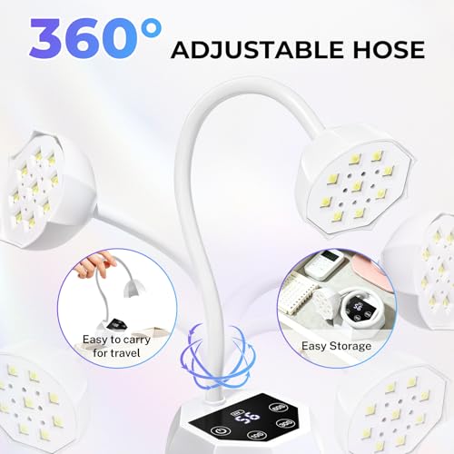 YSC Cordless 27W UV Nail Lamp with Smart Sensor & 4 Timers