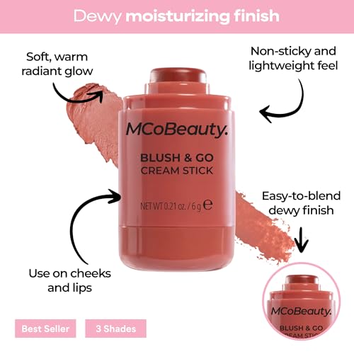 MCoBeauty Blush & Go Cream Stick - Warm Terracotta